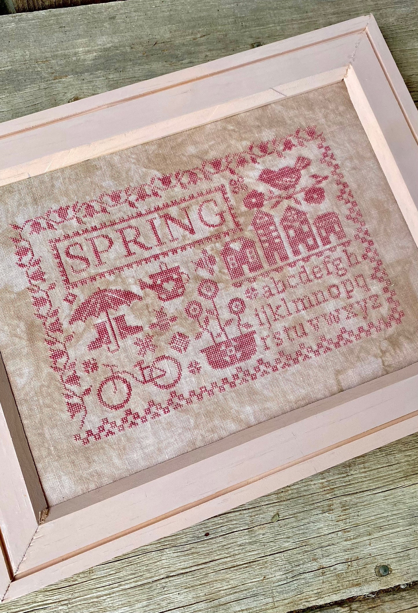 PDF - Sampler Seasons: Spring Cross Stitch Chart