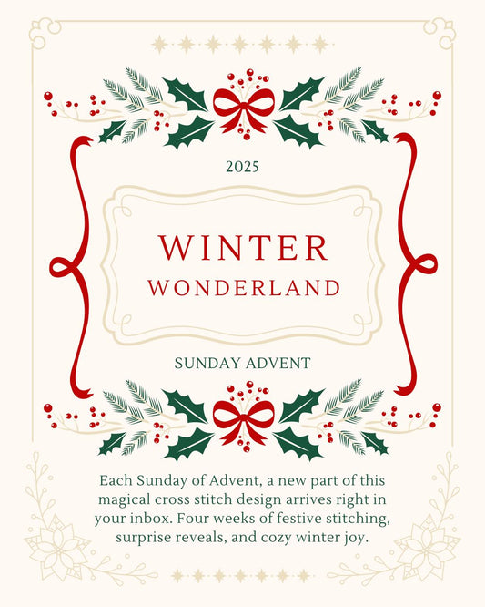 Winter Wonderland Advent Stitch-Along | 4-Part Digital Cross Stitch Advent